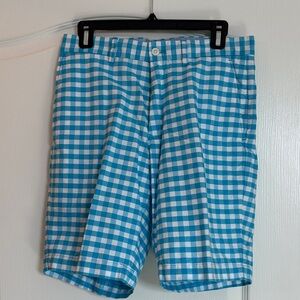 Ralph Lauren Polo Golf Blue Checkered Men's Shorts
